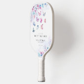 Er gibt mir Schmetterlinge Brautparty Pickleball Schläger (Links)