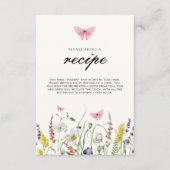 Er gibt mir Schmetterlinge Brautparty Rezept Begleitkarte (Vorderseite)