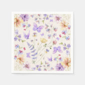 Er gibt mir Schmetterlinge Brautparty Serviette (Vorderseite)