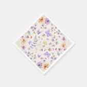 Er gibt mir Schmetterlinge Brautparty Serviette (Ecke)