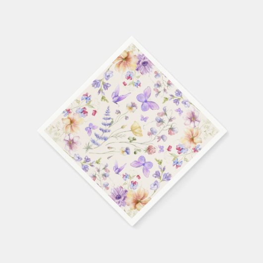 Er gibt mir Schmetterlinge Brautparty Serviette (Ecke)