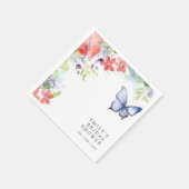 Er gibt mir Schmetterlinge Brautparty Serviette (Ecke)