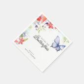 Er gibt mir Schmetterlinge Brautparty Serviette (Ecke)