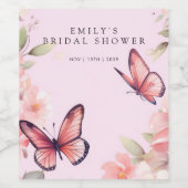 Er gibt mir Schmetterlinge Brautparty Weinetikett (Einzelnes Label)