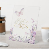 Er gibt mir Schmetterlinge, die Karten Brautparty Sockelschild (In SItu)