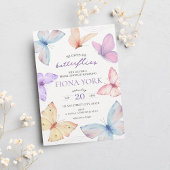 Er gibt mir Schmetterlinge | Elegantes Brautparty Einladung