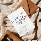 Er gibt mir Schmetterlinge Minimalistisches Brautp Einladung