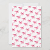 Er gibt mir Schmetterlinge pinkes Brautparty Einladung (Rückseite)