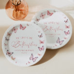 Er gibt mir weiche, rosa Brautpartys Pappteller<br><div class="desc">Das ist er gibt mir Schmetterlinge weich rosa Brautparty Papier Teller!</div>