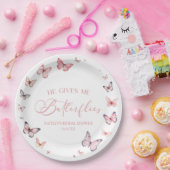 Er gibt mir weiche, rosa Brautpartys Pappteller (Party)