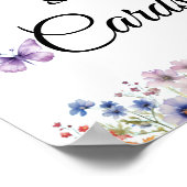 Er gibt Schmetterlingen Brautparty Geschenke & Kar Poster (Ecke)