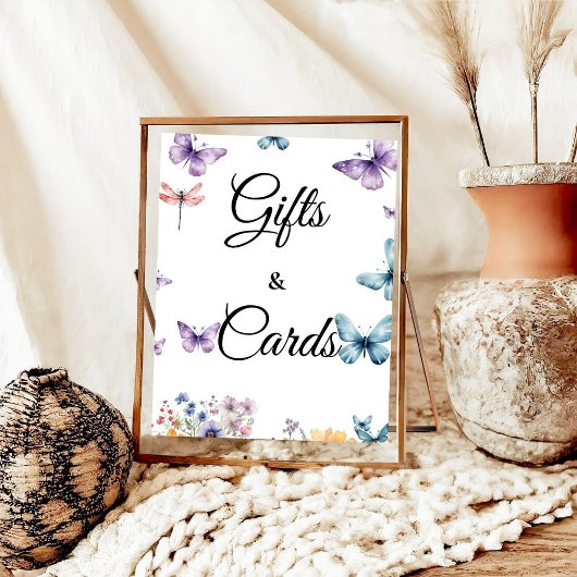 Er gibt Schmetterlingen Brautparty Geschenke & Kar Poster