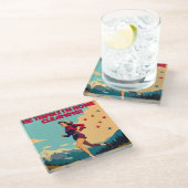 Er glaubt, ich bin Zuhause und säubere Sassy Runne Glasuntersetzer (Schrägansicht)