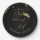 Er glaubte, er könnte also Grad Party machen Pappteller (Vorderseite)