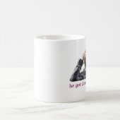Er got erfolgte Weise ein ratial Kaffeetasse (Mittel)