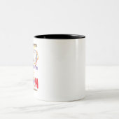 Er Got es von seiner Mama, Baseball Sport Sprichwo Zweifarbige Tasse (Mittel)
