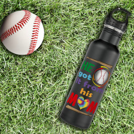 Er Got es von seiner Mama, Baseball stolz Mutter Edelstahlflasche