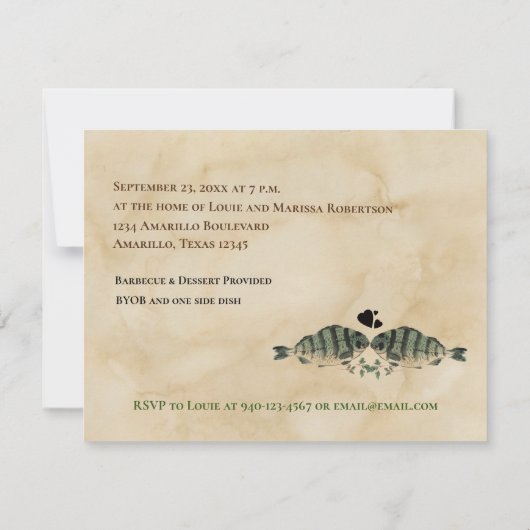 Er Got süchtig! Funny Funny Engagement Party Einladung (Rückseite)