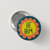 ER/HABM Blume Pride Handschrift Button (Vorne & Hinten)