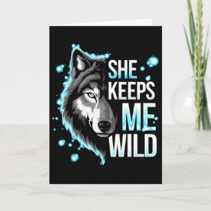 Er hält mich sicher Sie hält mich wild Trend Cool  Karte