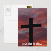Er hat alles getan... postkarte (Vorne/Hinten)