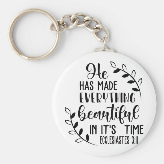 Er hat alles schön gemacht in seiner Zeit Schlüsselanhänger (Vorne)