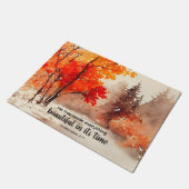 Er hat alles schöne Bibelfallen Bäume gemacht Fußmatte (Schrägansicht)