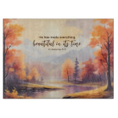 Er hat alles schöne Bibelfallen Bäume gemacht Schneidebrett (Vorderseite)