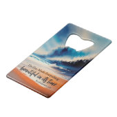 Er hat alles schöne Flasche geöffnet Geldbeutel Flaschenöffner (Vorderseite Schrägansicht)