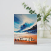 Er hat alles schöne Postkarte gemacht (Stehend Vorderseite)