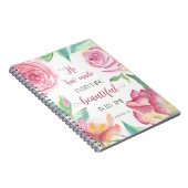 Er hat alles schönes Ecclesiastes 3:11 gemacht Notizblock (Rechte Seite)