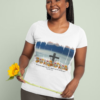 Er hat Christlichen Pinselstrich zu Ostern Tri-Blend Shirt