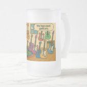 Er hat coole Gitarren Mattglas Bierglas (VorderseiteRechts)
