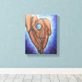 Er hat die ganze Welt in seinen Händen Got. Leinwanddruck (Insitu (Holzboden))