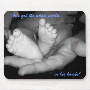 Er hat die ganze Welt in seinen Händen Mauspad