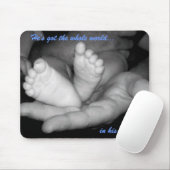 Er hat die ganze Welt in seinen Händen Mousepad (Mit Mouse)