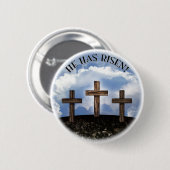 Er hat drei geraubte Kreuze aufgenommen Button (Vorne & Hinten)