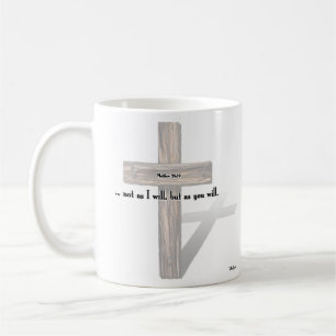 Er hat drei geruchte Kreuze Matthew 26:39 Kaffeetasse