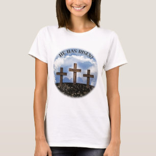 Er hat drei geruchte Kreuze Matthew 26:39 T-Shirt