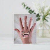 Er hat eine Gemeine Rückhand! Postkarte (Stehend Vorderseite)