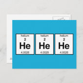 Er hat einen regelmäßigen Tisch Postkarte (Vorne/Hinten)