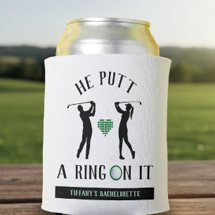 Er hat einen Ring drauf gesetzt Golf Junggesellinn Dosenkühler