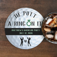 Er hat einen Ring drauf Golf Junggesellenabschied