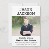 Er hat es getan! Ankündigung von Foto Abschluss (Rückseite)