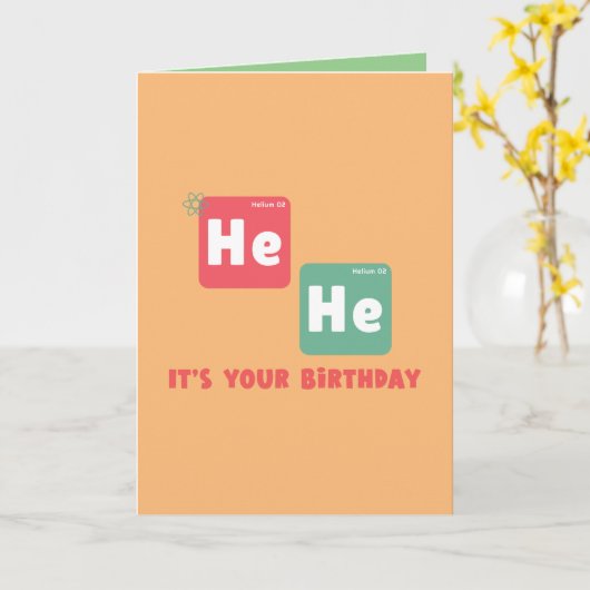 ER HAT Geburtstagskarte Karte (Gelbe Blume)