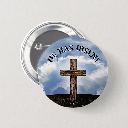 Er hat gestiegenen schroffen Querhimmel Button (Vorne & Hinten)