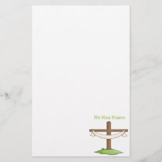 Er hat gestiegenes Kreuz Briefpapier
