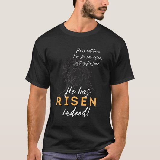 Er hat Jesus Christlich glücklichen Ostern Thorns T-Shirt (Vorderseite)