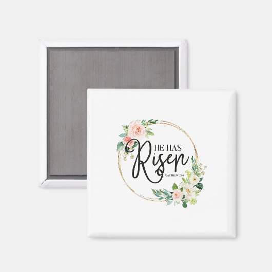 Er hat Matthew 286 Flora Christlich Ostern Da Magnet (Vorderseite/Rückseite)