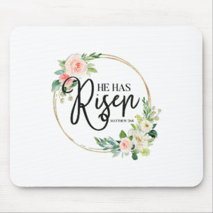 Er hat Matthew 286 Flora Christlich Ostern Da Mousepad